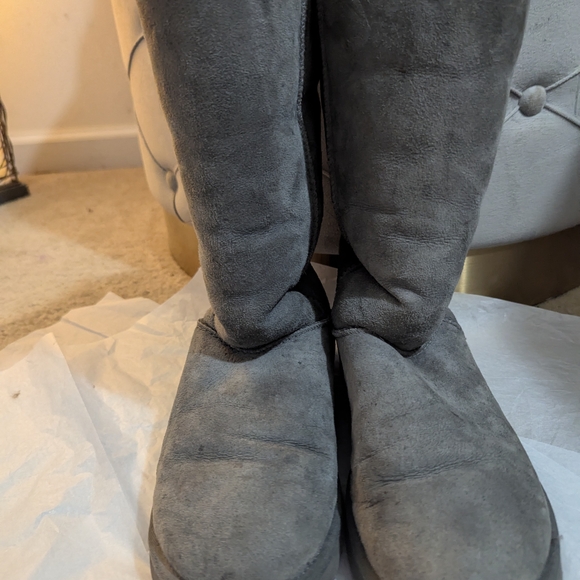 UGG Gray Suede Boots - Picture 2 of 7
